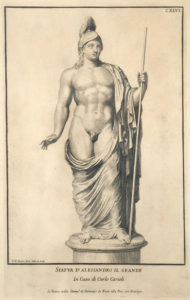 Domenico de' Rossi, "Statva d'Alessandro il Grande" engraving from the portfolio Raccolta Di Statue Antiche e Moderne, Plate 146, 1704