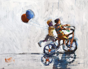 Danny Mayes (WA) acrylic on board, 2009, 20" x 16"