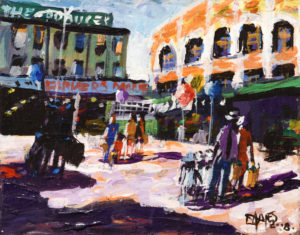 Danny Mayes (WA) acrylic on canvas, 2008, 10" x 8"