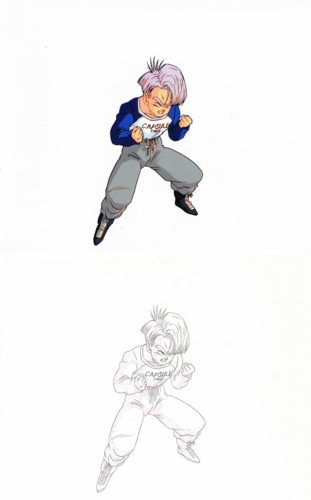 Trunks Special, young Future Trunks. With matching sketch and correction layer made by previous owner (not pictured)