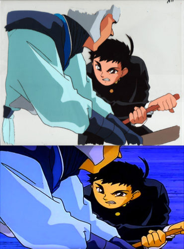 TV Toonami Eyecatch, Tenchi. A11, featured in the last sequence of the Cartoon Network Toonami Tenchi Universe commercial