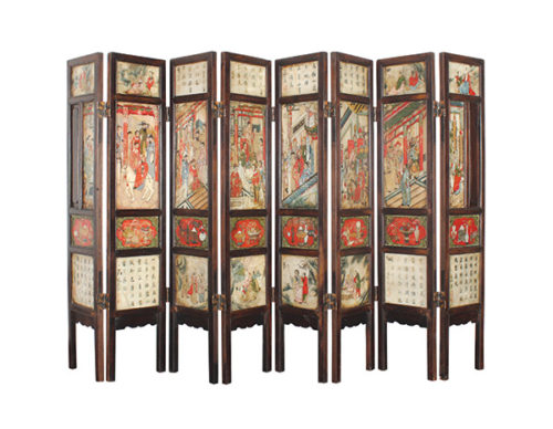 Chinese Porcelain Panel Screen