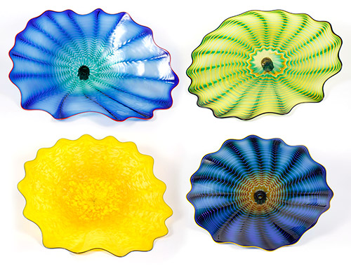 Dale Chihuly 4-piece Set Dale Chihuly 4-piece Set
